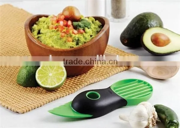 Amazon hot selling multifunctional plastic avocado cutter pitter