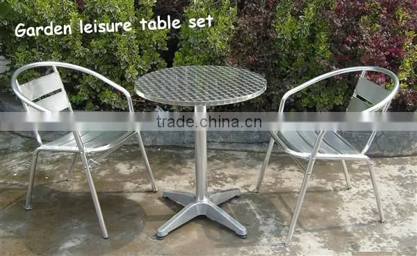 Bistro Aluminum Table And Chairs For Garden Patio And Lawn