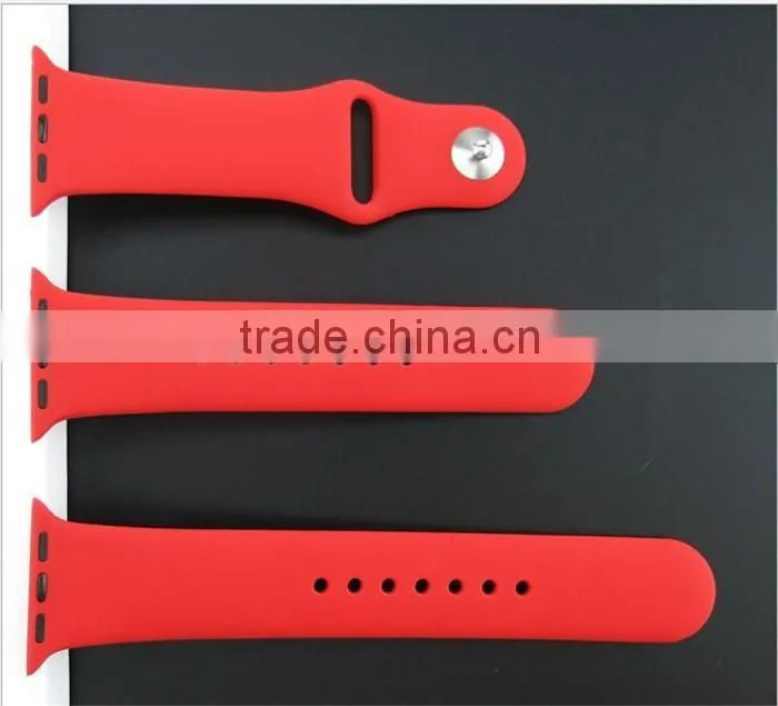 2016 hot selling 3pcs silicone watch band for apple watch,original cheap silicon watch strap for apple watch band strap