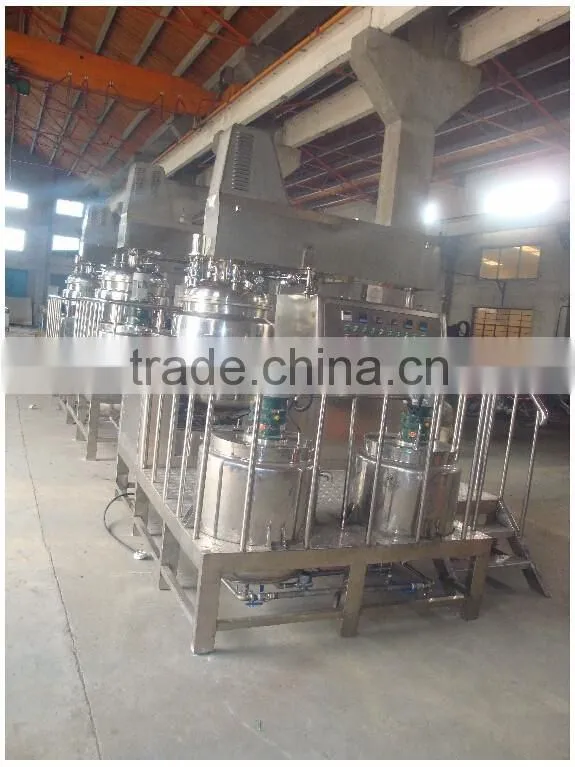 650L easy discharge lotion cream vacuum making machine
