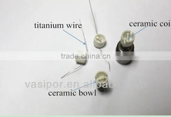 new hot titanium wickless ceramic heating coil grade 1 coil on sale china manufacturer
