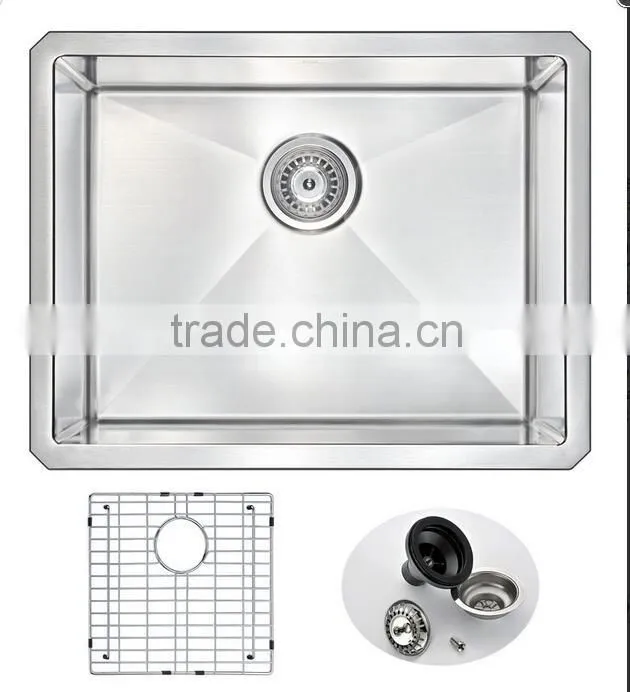 Apartment Size Kitchen Sinks Handmade Stainless Steel Single Bowl Bar Sink