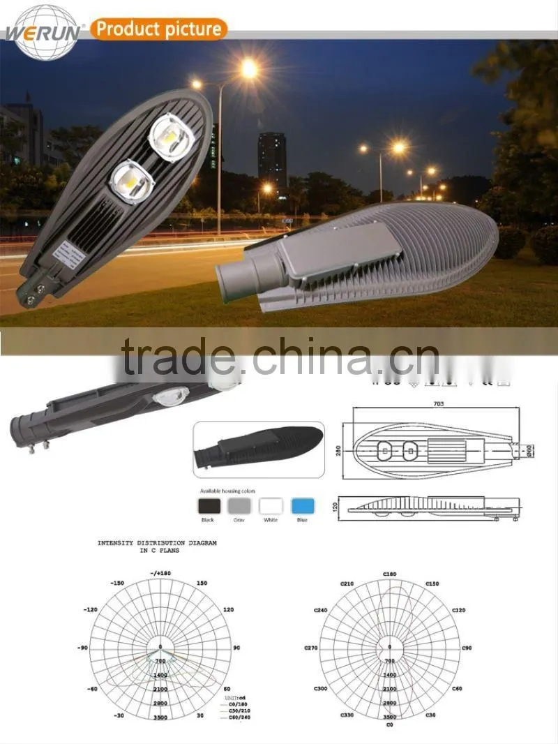 2016 hot sale high power 100W integrated solar led street light