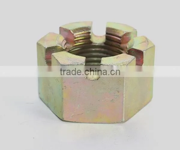 nonstandard grade 10.9 slotted nut for heavy truck wheel hub