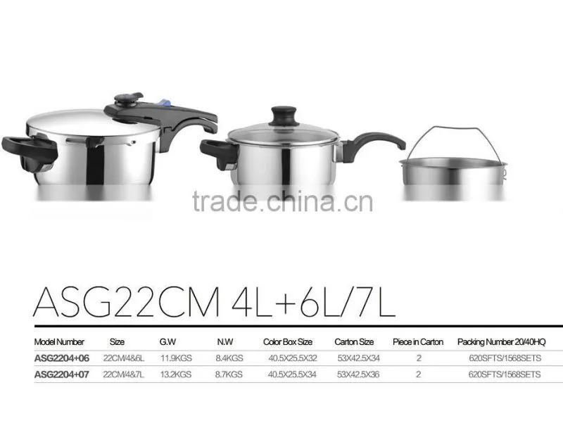 ceramic kitchen cookware stainless steel 10l pressure cooker