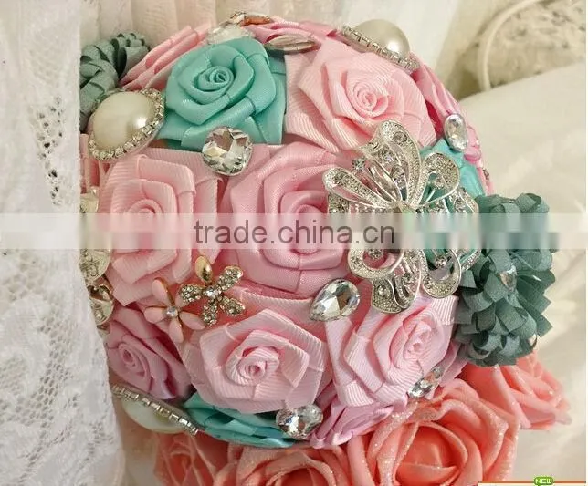 2014 New Design sew on rhinestones appliques and pearl trimming Handmade Welding with cristal strass for sash or wedding dress