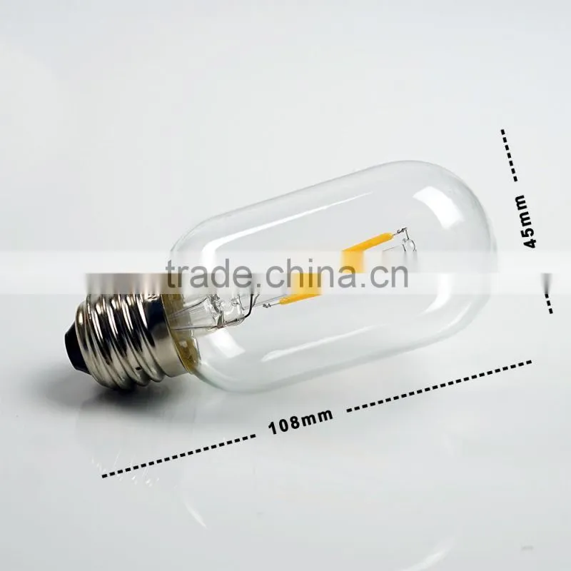 ceiling light clear vintage retro dimmable T45 E26 E27 energy saving chandelier 1w 2wEdison led lights led bulb
