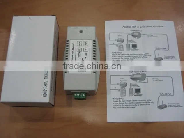 35W/56V DC 36V~72V Input Gigabit High PoE Injector
