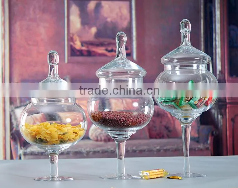 Kitchenware Wholesale food grade also decorative glass storage Jar