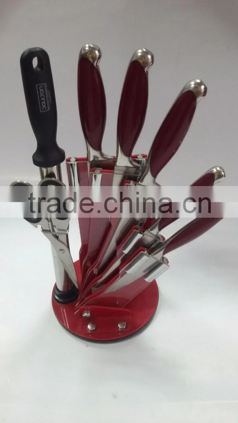 high quality hollow stailess steel kitchen knife set