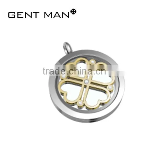 antique western style circle shape 316L stainless steel fashion women jewelry pendant necklace