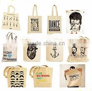 Promotional cheap 100% cotton canvas shopping bag with handle