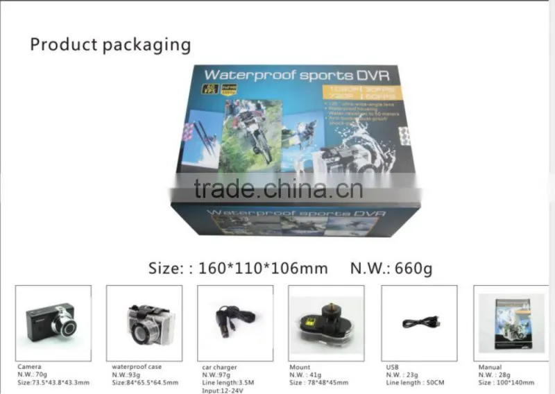 100% Original WIFI SJCAM SJ4000 WIFI Action Camera , Diving 30M Waterproof Sport Camera 1080P Full HD Car DVR