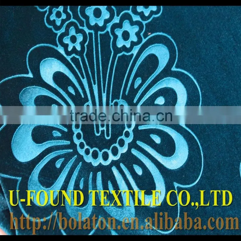 Korea Spandex Spun Velvet with 3D Emboss for Middle East Main Market