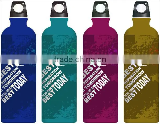new fashional stainless steel double wall vacuum insulated wood grain water transfer water bottle sports bottle