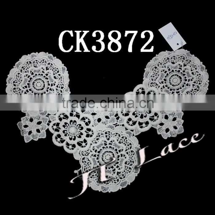 Garment accessories embroidered cotton lace trim CK3875