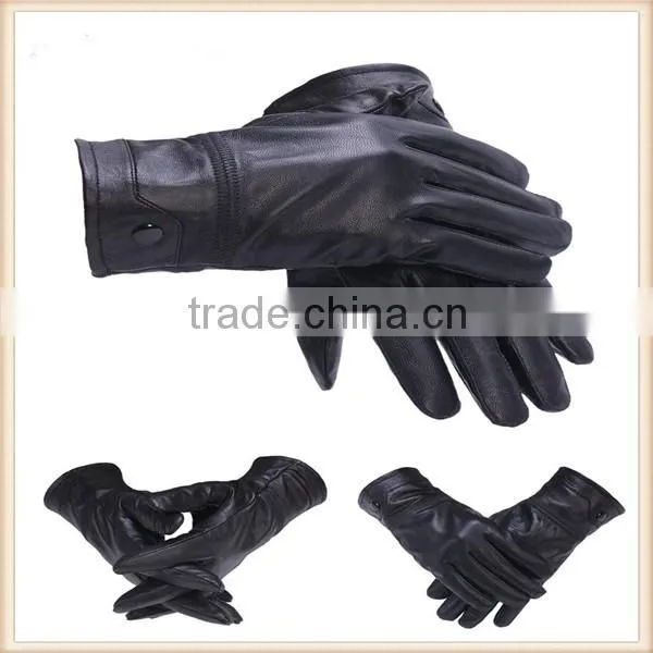100% Authentic Leather Motorcycle Men Gloves