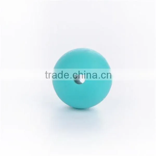 2016 New Marble Grey Color Silicone Round Beads Silicone Round Teething Beads