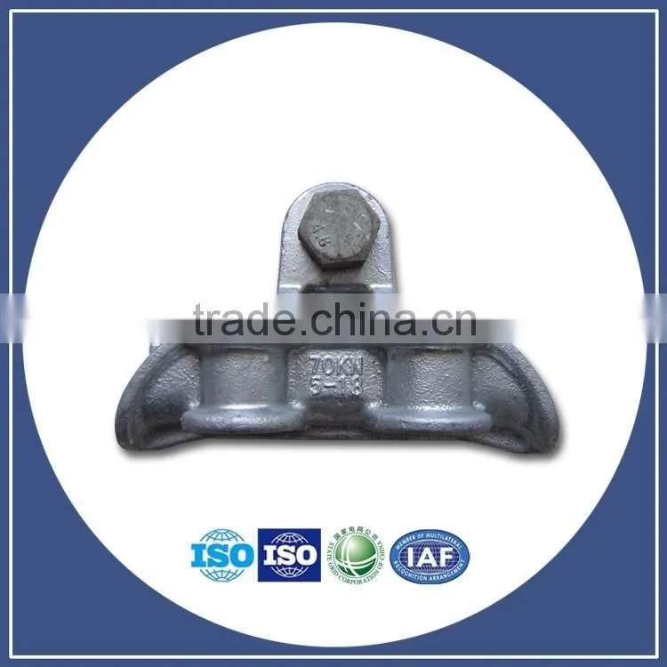 NE (NX) wedge type Clamps insulated wedge clamp Galvanized steeel ftth cable wedge clamp