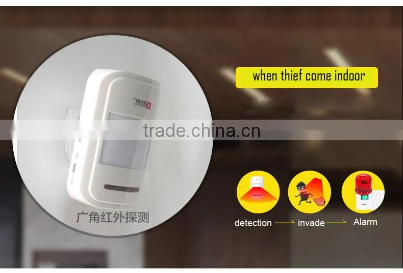 Wireless Touch RFID Color display wireless smart gsm alarm system with Android and IOS App G18