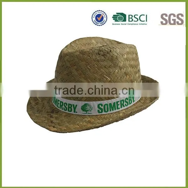 handmade custom chinese boate straw boater hat