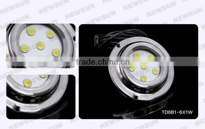 2015 New Product 6w 12v Yacht Soalr Marine Light Pool Light Waterproof IP68