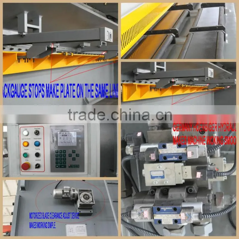 NC guillotine shear hydraulic shearing machine QC11K-12X3200