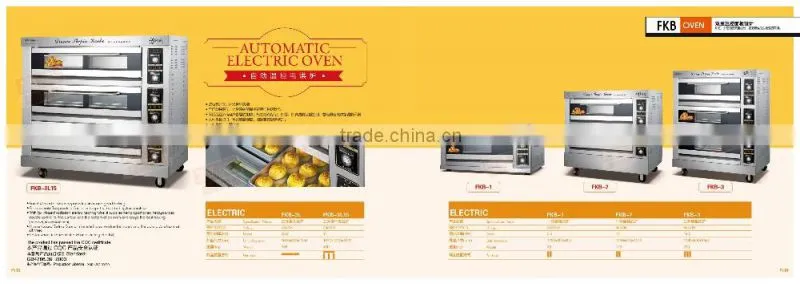 2 layers 4 trays electric pizza double deck bread oven