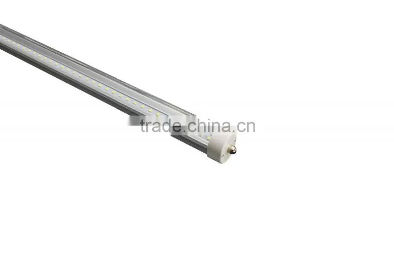 With CE and RoHS certification 2.4M 36W 40W Single Pin led tube high PF Ra>80 2 years wattanty 8ft t8 led tube
