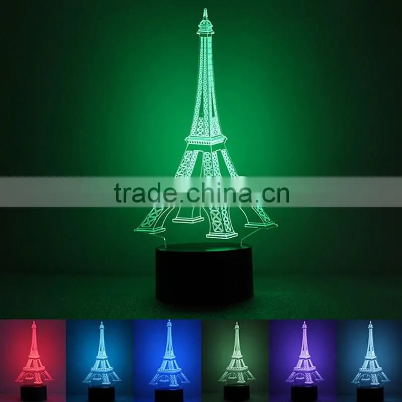 Customizable 7 Colors Light Flashing LED Night Light Creative Acrylic Decoration Night Light For Halloween Christmas