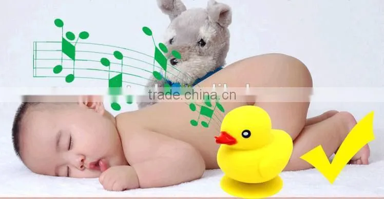 2015 New Arrival Unique Design Yellow Duck Shaped Patented Mini Bluetooth Speaker