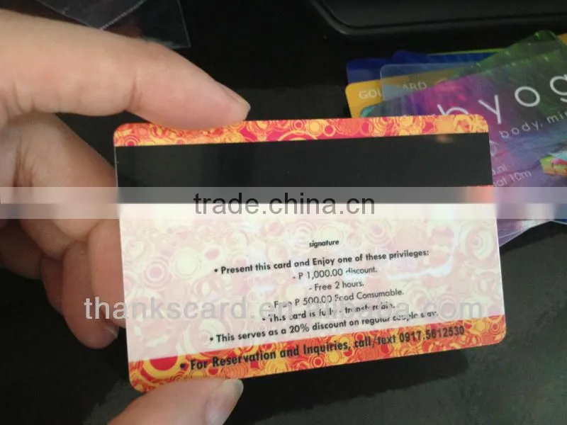 Free Design~~~!!! Membership golden number plastic cards/Plastic VIP card with CMYK printing
