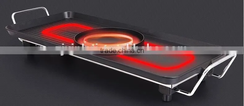 new style die cast aluminium Non-Stick Electric teppanyaki grill