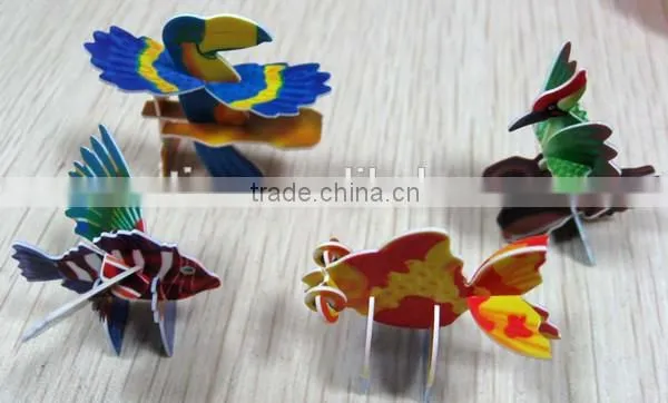 Small custom plastic 3d jigsaw puzzles