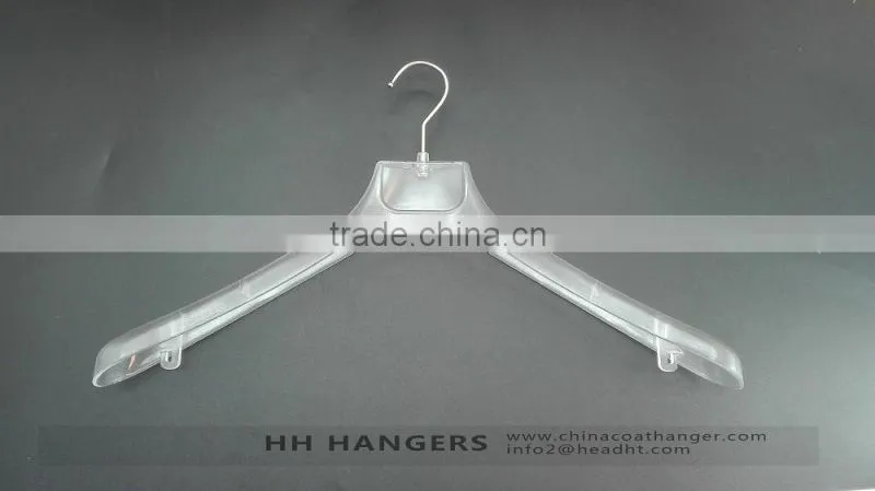 High quality plastic transparent trousers hanger