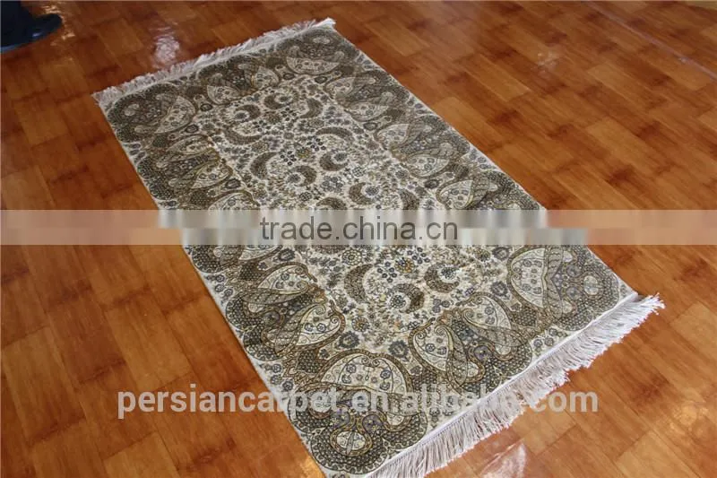Egypt persian carpet made in iran plain 3x5ft hand knotted pure silk carpet