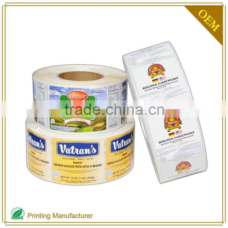 Wholesale High Quality Waterproof Warning Adhesive Label Sticker