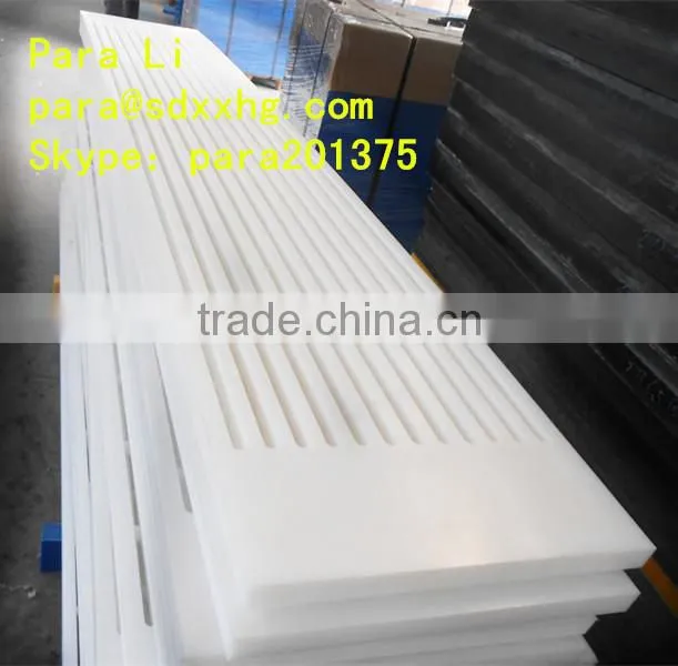 Anti-abrasion uhmwpe suction box cover used on paper machine