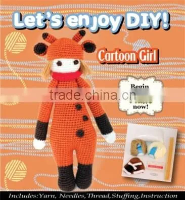 Crochet Kit carton girl