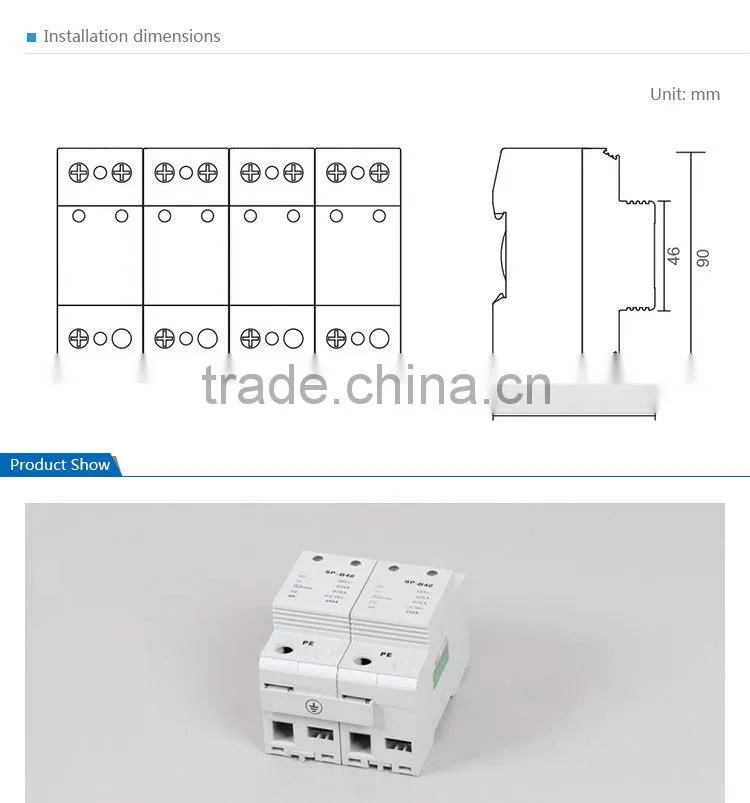 Saipwell Waterproof Three Phase Surge Protection Device