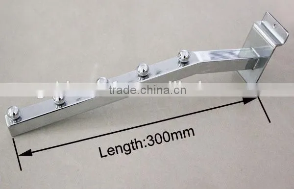 Slat slot clothes hooks metal display