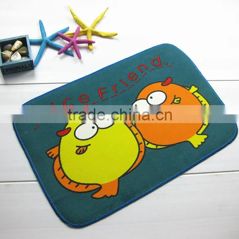 non-woven fabrics mat cartoon print kid's rugs