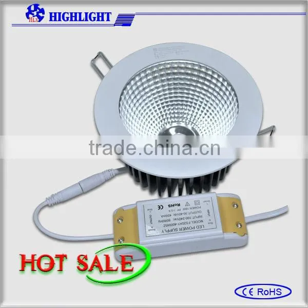 Shenzhen COB led downlight factory series waterproof IP65 cob led downlight Cree cob led downlight from Rise Lighting