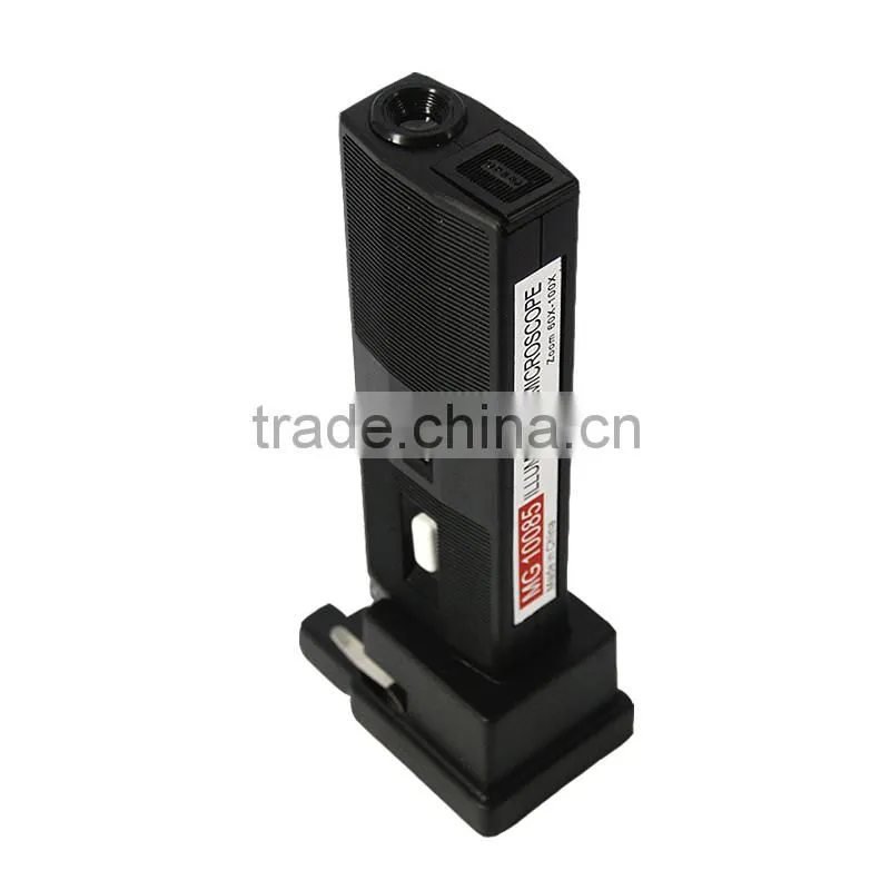 60X-100X Bulb Light Illuminated Pocket Microscope