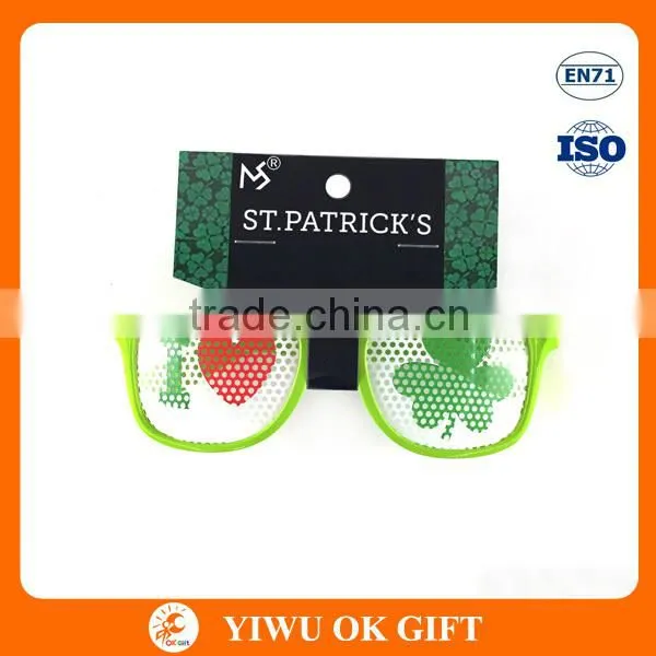 St Patrick's Day Green Party Shamrock Sunglasses