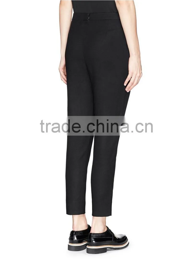 Black tie connected fashional style women formal pants