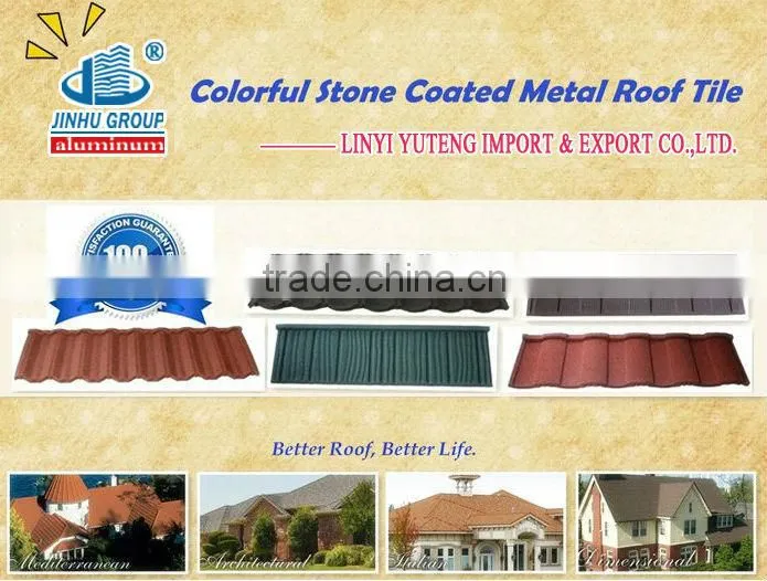 Beatiful roof tiles/Waterproof Roof Tile/ Stone Coated Metal Roof Tile