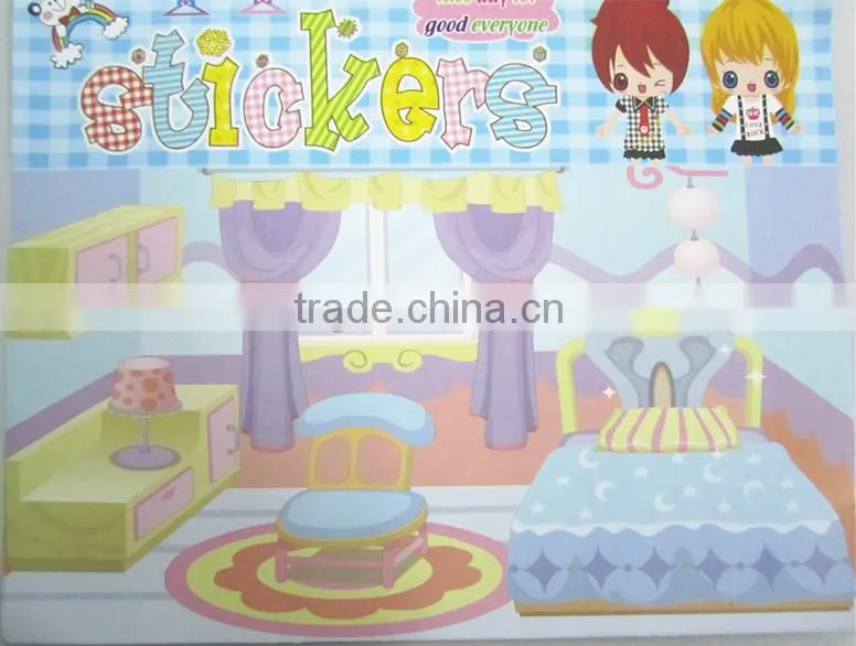 fashion design children dressing Diy stickers