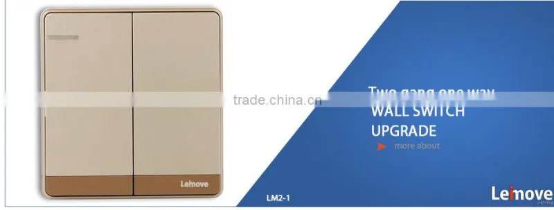 2015 new design 220v italian gold Simple electric wall light switch and socket