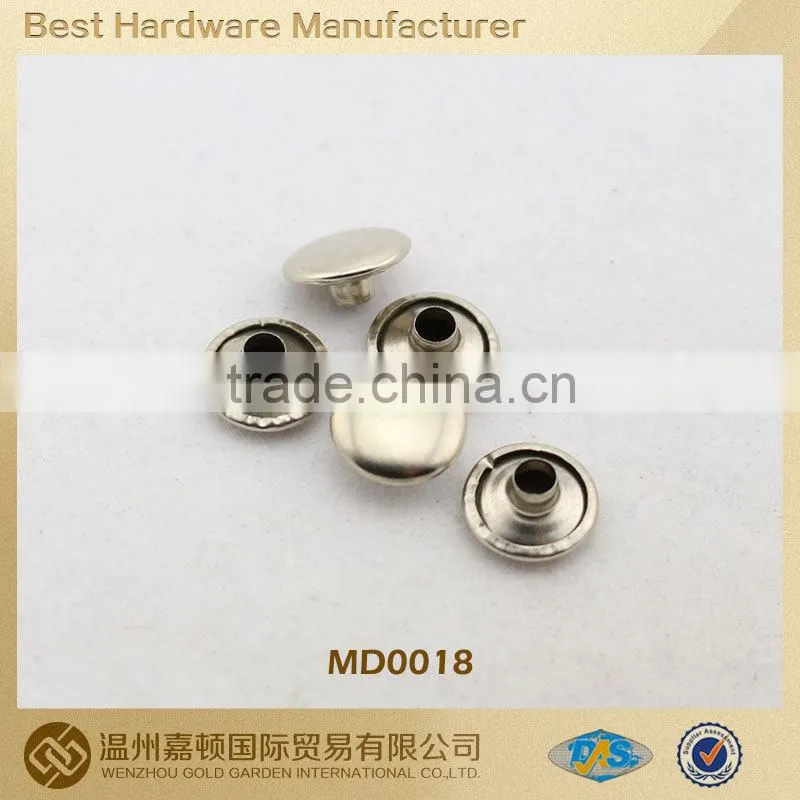 fashion custom made nickle free white garment rivet and stud
